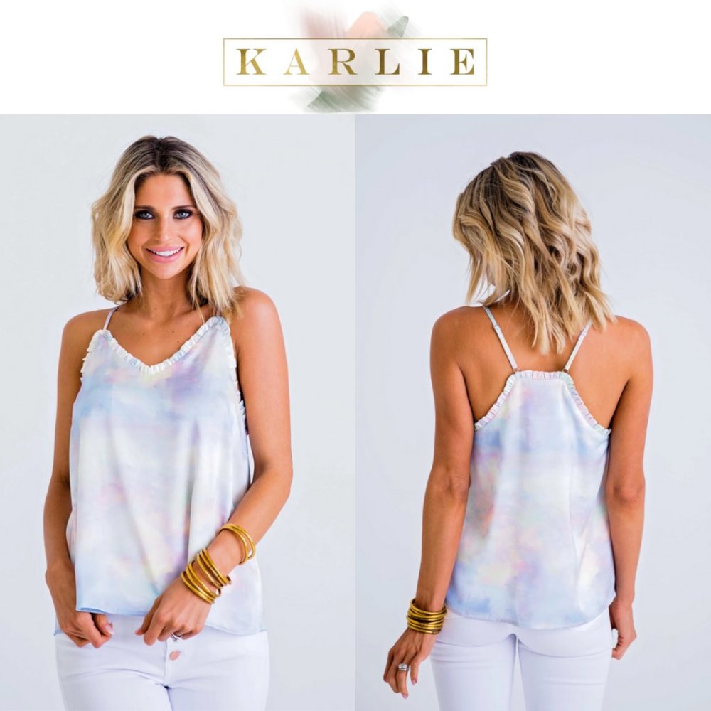 Satin Tie Dye Cami Tank